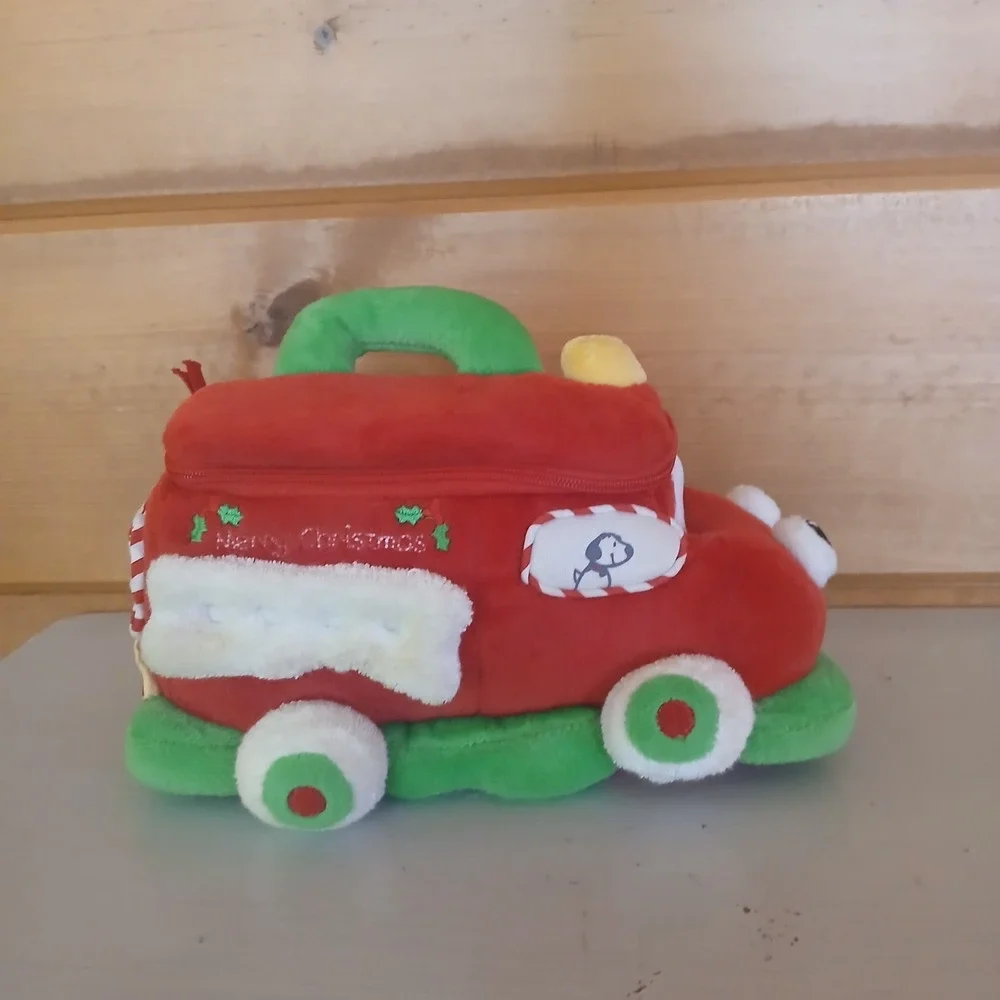 Gund‎ Firetruck Plush Carry Along Fire Truck Play Set Zipper Soft Dog Santa D52